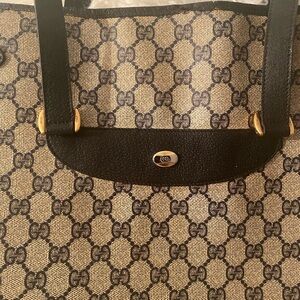🌺Authentic Gucci Blue Monogram Vintage Tote